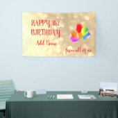 バルーンカラフルデザインハッピー31誕生日 横断幕 (トレードショー)