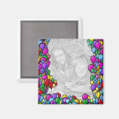 バルーンカラフルデザインフォト磁石 マグネット (正面/裏面)