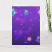 バルーンカラフルハッピーバースデーグリーティングカード サンキューカード (裏面)