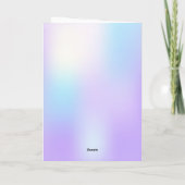 バルーンカラフルハッピーバースデーグリーティングカード サンキューカード (裏面)