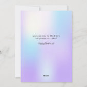 バルーンカラフルハッピーバースデーグリーティングカード シーズンカード (裏面)