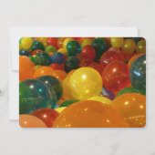 バルーンカラフルパーティの招待状 招待状 (裏面)