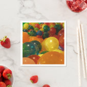 バルーンカラフルパーティーデザイン スタンダードカクテルナプキン (インサイチュ)