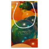 バルーンカラフルパーティーデザイン スモールペーパーバッグ (裏面)