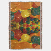 バルーンカラフルパーティーデザイン スローブランケット (正面縦)