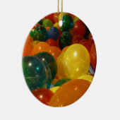 バルーンカラフルパーティーデザイン セラミックオーナメント (右)