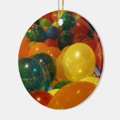バルーンカラフルパーティーデザイン セラミックオーナメント (左)