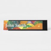 バルーンカラフルパーティーデザイン デスクネームプレート (正面)