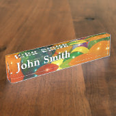 バルーンカラフルパーティーデザイン デスクネームプレート (側面)