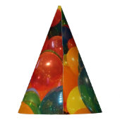 バルーンカラフルパーティーデザイン パーティーハット (裏面)