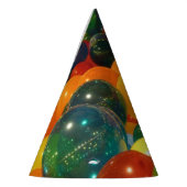 バルーンカラフルパーティーデザイン パーティーハット (左)