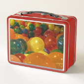 バルーンカラフルパーティーデザイン メタルランチボックス (裏面)