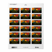 バルーンカラフルパーティーデザイン ラベル (フルシート)