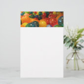 バルーンカラフルパーティーデザイン 便箋 (スタンド正面)