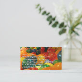 バルーンカラフルパーティーデザイン 名刺 (スタンド正面)