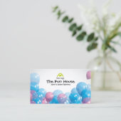 バルーンカラフルパーティープランナー名刺 名刺 (スタンド正面)