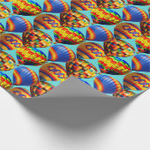 バルーンカラフルフェスティバルコラージュ ラッピングペーパー (角)