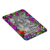 バルーンカラフルフレーム独自の写真を作成 マグネット (右側)