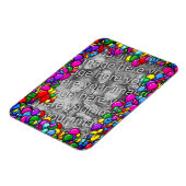 バルーンカラフルフレーム独自の写真を作成 マグネット (左側)