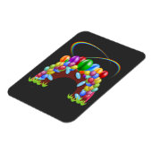 バルーンカラフルレインボーレイバルーンアーチ マグネット (左側)