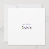 バルーンカラフル付きハッピーバースデー カード (裏面)