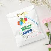 バルーンカラフル付きハッピーバースデー フェイバーバッグ (封をした状態)