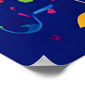 バルーンカラフル付き誕生祝い ポスター (角)