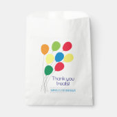 バルーンカラフル少年の誕生日パーティー フェイバーバッグ (正面)