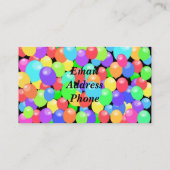 バルーンカラフル抽象芸術 名刺 (裏面)
