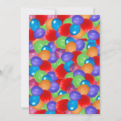 バルーンカラフル招待状 招待状 (裏面)