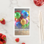 バルーンカラフル紙ナプキン (インサイチュ)