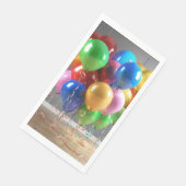 バルーンカラフル紙ナプキン (コーナー)