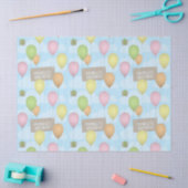 バルーンカラフル誕生日パターンティッシュペーパー 薄葉紙 (クラフト)