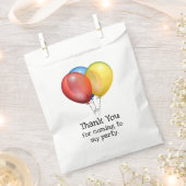 バルーンカラフル誕生日パーティーありがとう フェイバーバッグ (クリップ留めされた状態)