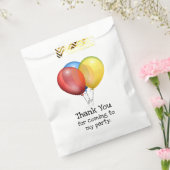 バルーンカラフル誕生日パーティーありがとう フェイバーバッグ (封をした状態)