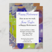 バルーンカラフル除去パーティの招待状 招待状 (正面/裏面)