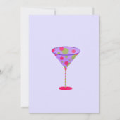 バルーンカラフル&マルティーニメガネ誕生パーティー 招待状 (裏面)