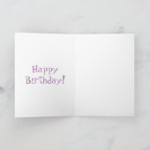 バルーンカートゥーンイラストレーション付き可愛いハッピーマウス カード (内部)