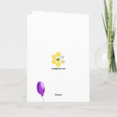 バルーンカードを持つハッピーバースデーミッシーマウス カード (裏面)