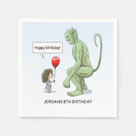 バルーンガールとゴブリン スタンダードカクテルナプキン