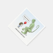 バルーンガールとゴブリン スタンダードカクテルナプキン (角)