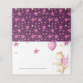 バルーンガールと可愛いドラゴン赤ちゃんシャワー プレイスカード (外部開封)