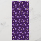 バルーンガールと可愛い紫のドラゴン赤ちゃんシャワー メニュー (裏面)