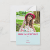 バルーンキッズクラスルームでのバレンタインの開催 ノートカード (裏面)