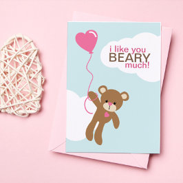 バルーンキッズクラスルームでのバレンタインの開催 ノートカード