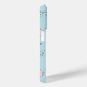 バルーンキャットパターンの可愛いミニマリストの子供服  Case-Mate iPhoneケース (裏面 / 右)