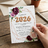 バルーンクラス2023パープルフローラ卒業 招待状