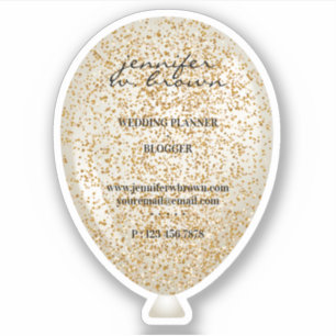 バルーングリッタースパークルテクスチャ シール