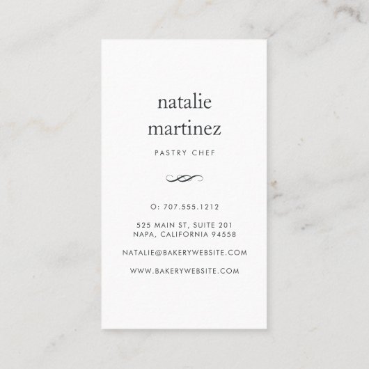 バルーンケーキ |垂直 名刺 (裏面)