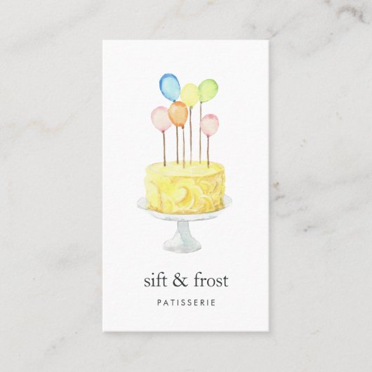 バルーンケーキ |垂直 名刺 (正面)